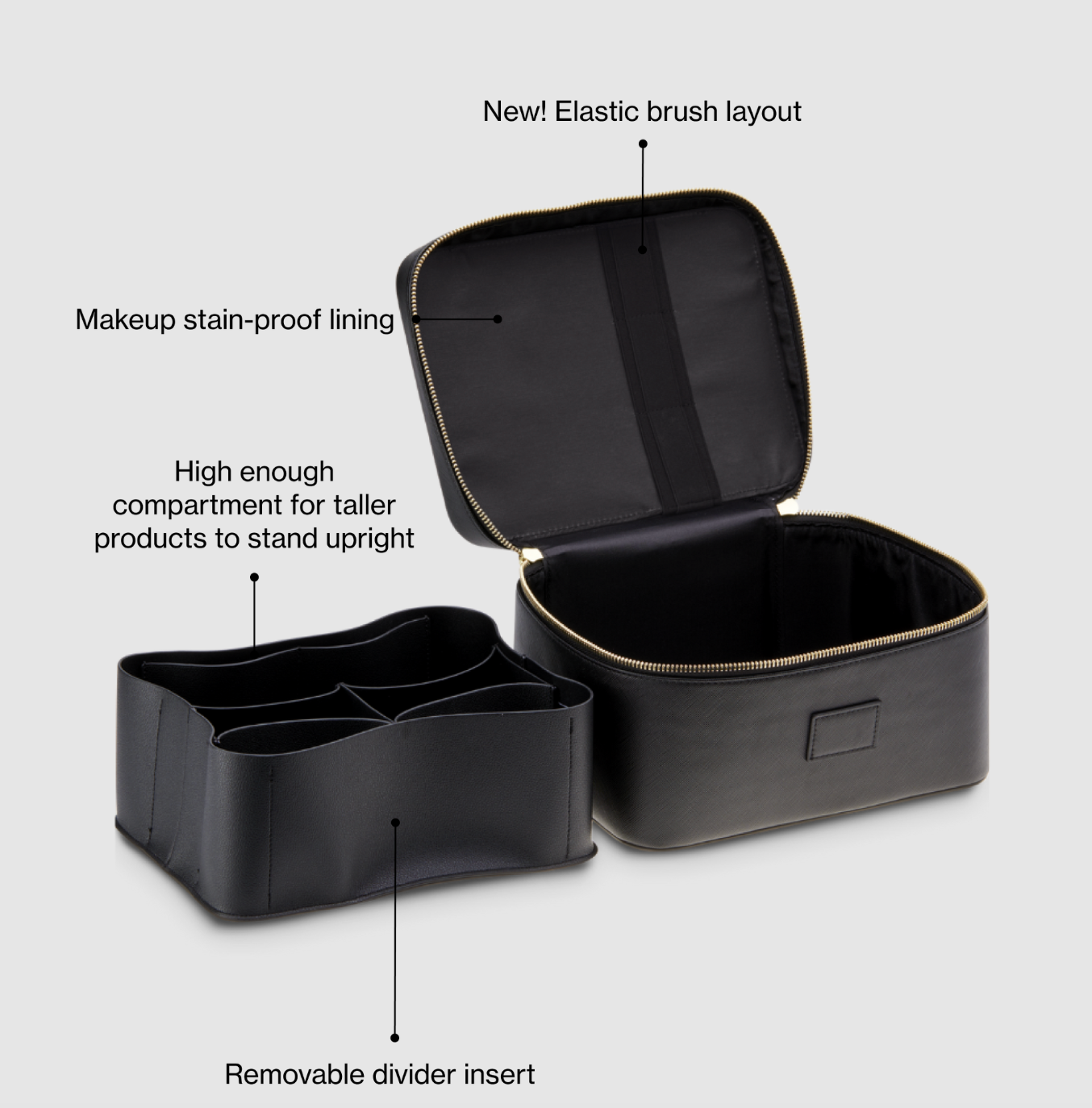 Aurellia™ Grande Double-Layer Makeup Case