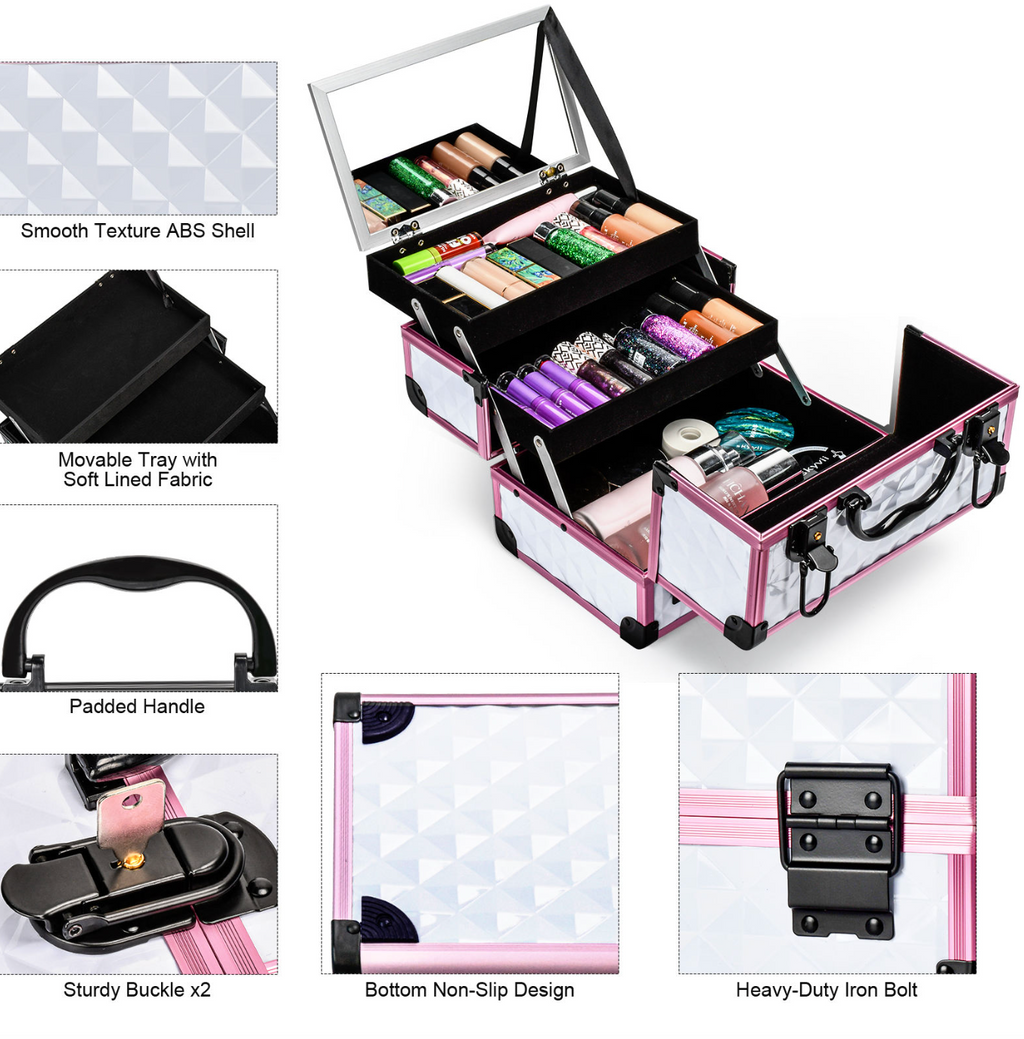 Valerisse™ Professional Aluminum Makeup Case