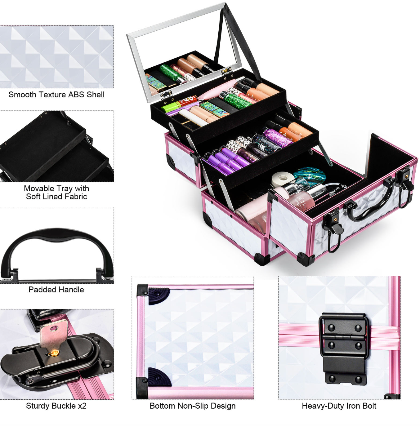 Valerisse™ Professional Aluminum Makeup Case