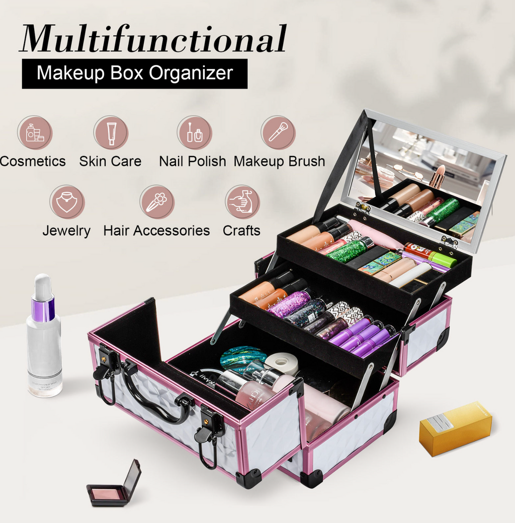 Valerisse™ Professional Aluminum Makeup Case