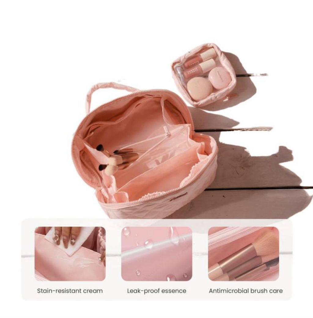 Aveloura™ Wide-Open Travel Makeup Bag