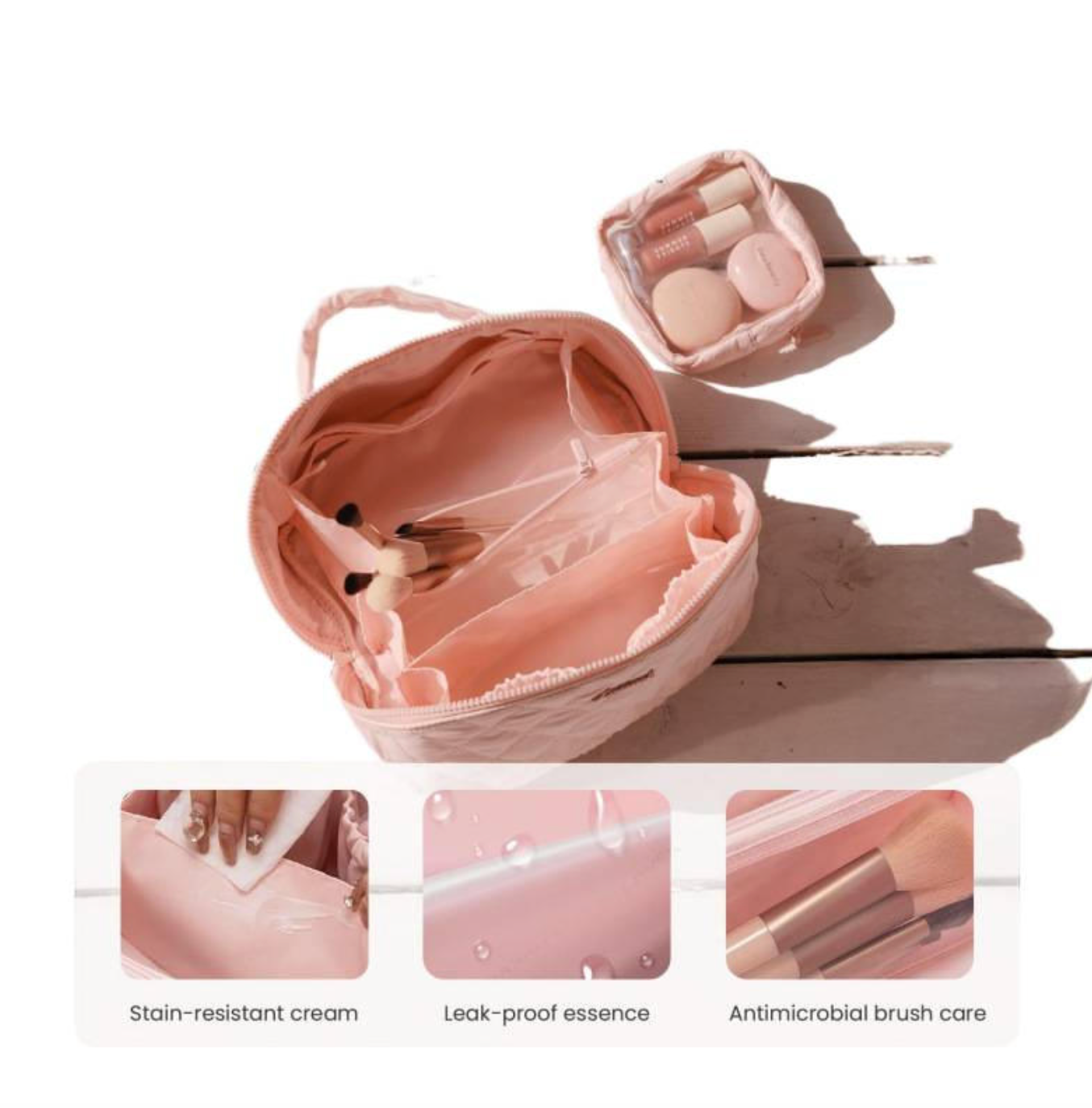 Aveloura™ Wide-Open Travel Makeup Bag